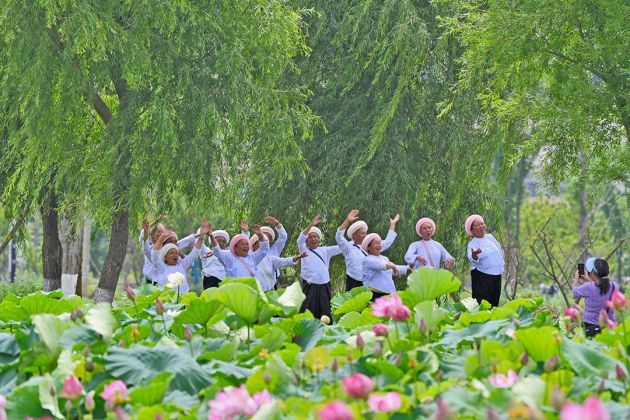 2游人闹荷塘 (18)